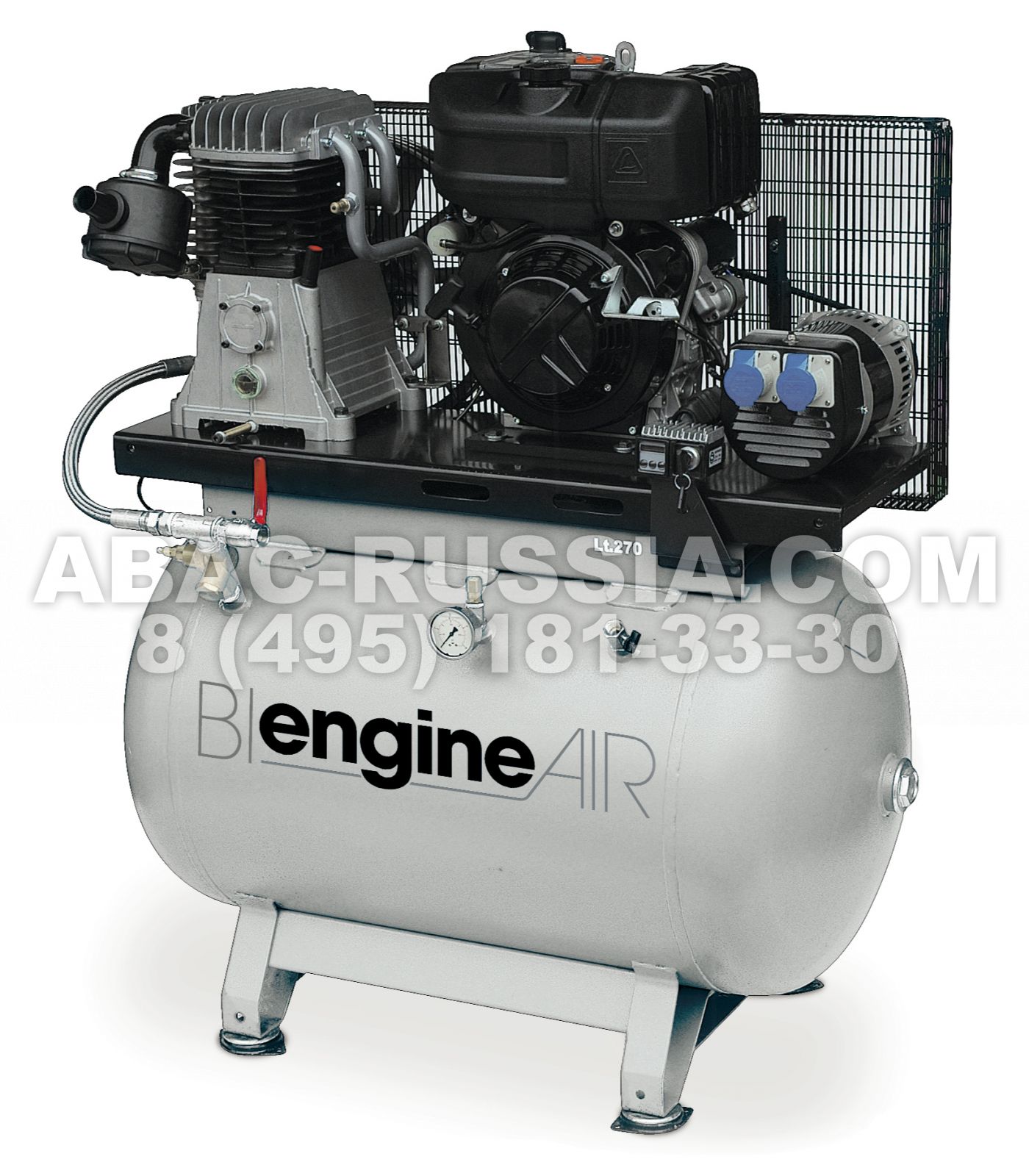 Поршневой компрессор AARIAC BI EngineAIR 8/270 Diesel 2.2 KvA